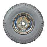 9x3.50-4 Foam-Filled Front Wheel Assembly for the Ranger XT-550 and Solo IV Series Mobility Scooters, featuring a sturdy metal center, durable tread, and integrated hubcap for enhanced performance and reliability.