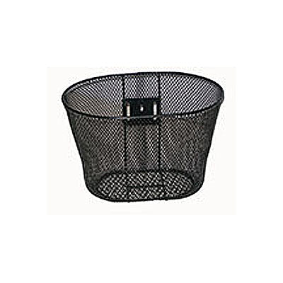 Basket for the Ranger Freedom Mobility Scooter, featuring a black mesh design with a sturdy metal handle, ideal for carrying personal items securely on the scooter.