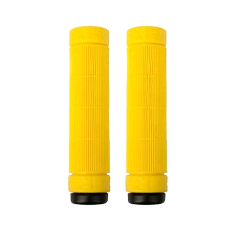 Raptor Scale Grips for Bikes & Scooters, featuring a close-up of two cylindrical, textured grips designed for durability and optimal performance in freestyle activities.