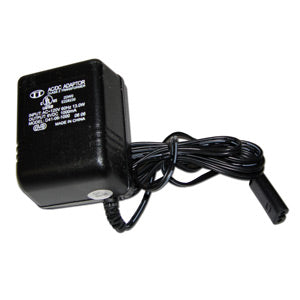 Razor Bumper Buggie Battery Charger, a black AC adapter with an attached cord and white text, designed as a replacement charger for the discontinued model.