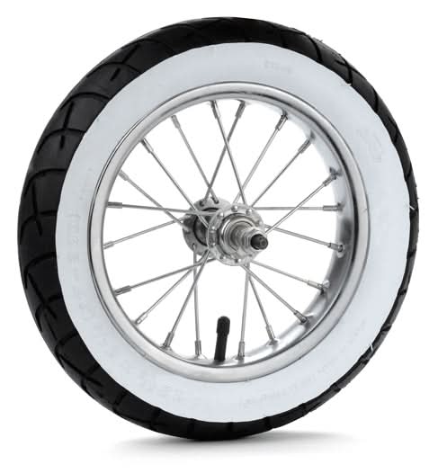 Pocket Mod Stock Rim Front Wheel Assembly with White Wall Tire for the Razor Pocket Mod Dai ...