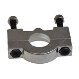 Rear Axle Clamp for the Razor Dune Buggy, showcasing a silver metal component with black screws and a central hole, essential for securing the rear axle on all Razor Dune Buggy versions.