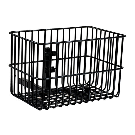 Large Square Rear Basket with Mounting Bracket for the ActiveCare Osprey and Prowler Scooters, featuring a durable black wire frame designed for enhanced storage and functionality.