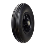 8x2 (200x50) Rear Caster Wheel for the Jazzy Select HD power chair, featuring a black rubber tire with a metal center, designed specifically for Jazzy Select HD models with serial numbers ending in C30.