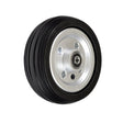 Rear Caster Wheel Assembly for Jazzy Select, Jazzy Select Elite, and Pride TSS 300 (WHLASMB2047) featuring a close-up of the wheel with black tire, visible screws, and logo on the rim.