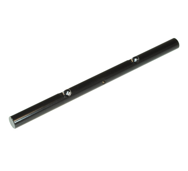 Rear Horizontal Trapeze Cross Bar for Jet 3 Ultra mobility scooter, black metal with evenly spaced holes, essential for replacing the rear horizontal support.