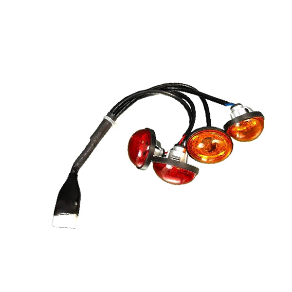 Complete Rear Light Assembly for the ActiveCare Prowler 3310 & 3410, featuring a group of lights shown in close-up, highlighting intricate details of the assembly parts.