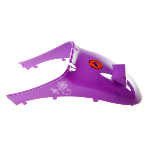 Rear Seat Fairing for the Razor Pocket Mod featuring a flower design, compatible with Bella, Betty, Bistro, Daisy, Vapor, and Hannah Montana models.