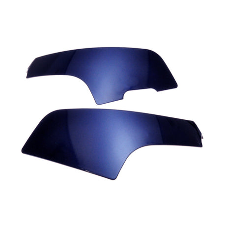 Rear Shroud Assembly Body Inserts for the Go-Go Elite Traveller (SC40E/SC44E) mobility scooter, shown as a pair of sleek blue inserts designed for both 3-wheel and 4-wheel models.