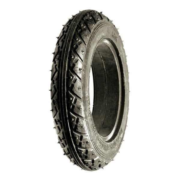 6 x 1-1/4 Solid Tire for eZip and IZIP scooters, featuring a close-up of its spiked tread pattern for enhanced grip.