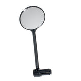 Rear View Mirror with Flexible Mount for Mobility Scooters, featuring a 3 lens on a 4-1/2 flexible stalk, designed to fit handlebars or tillers for enhanced rear visibility.