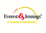 Motor Diagnostic Service for Everest & Jennings Power Chairs logo; features a yellow circle with black text above and below it.