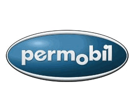 Motor Diagnostic Service for Permobil Power Chairs: Blue oval logo with white text, signifying professional motor diagnostics and repair services for Permobil power chair motors by Monster Scooter Parts.