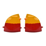 Red/Amber Rear Lens Cover for the Pride Hurricane (PMV500), Maxima (SC900/SC940), and Celebrity 2000 (SC4000/SC4400) mobility scooters, showing a detailed close-up of red and yellow tail lights.