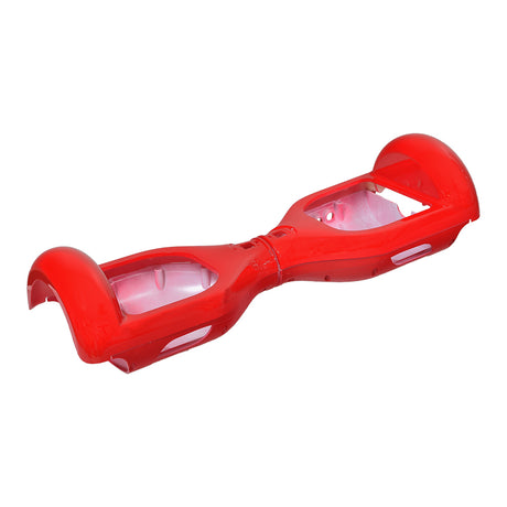 Body Panel Set for Self Balancing Hoverboards, featuring a red plastic piece with holes, designed to replace upper and lower panels, ensuring a fresh look for hoverboards with 6.5 wheels.