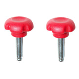 Backrest Locking Knobs for Drive Medical Nitro, Nitro Hemi, & Nitro Tall Rollators (Set of 2) – Detailed close-up of two threaded fasteners designed to secure the backrest to the rollator's frame.