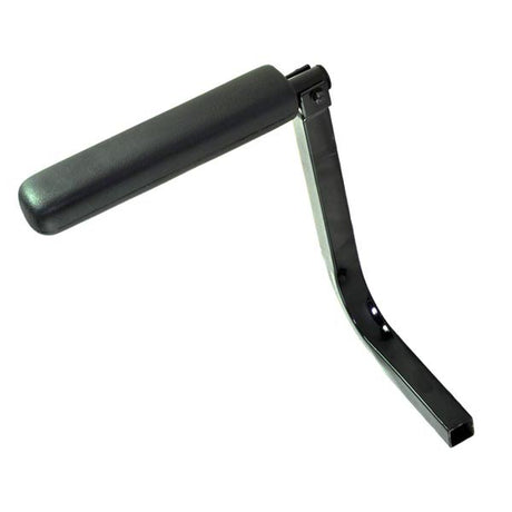 Right Armrest Assembly for the Drive Falcon 3 and Falcon 4 Mobility Scooters, featuring a black curved handle designed for the right side of the seat assembly.