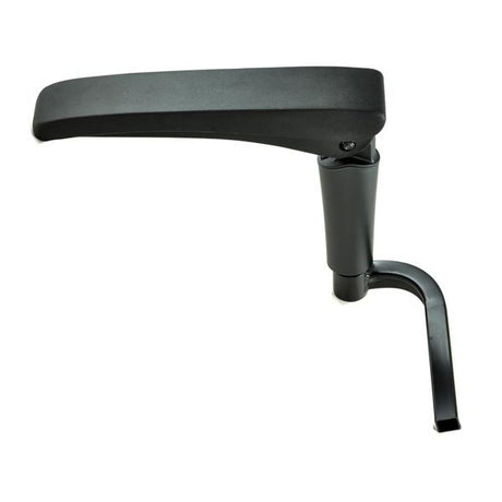 Right Armrest Assembly for the Drive Sunfire General (SP-3C) Power Chair, featuring a black plastic handle with a bent tip and a close-up view of the armrest device.