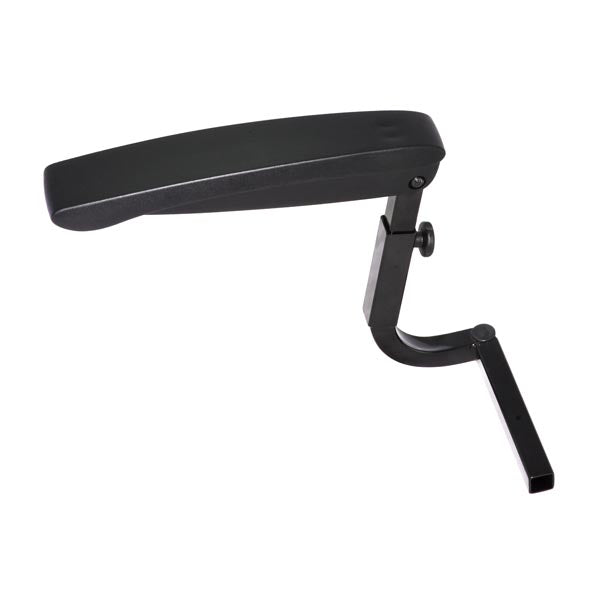 Right Armrest Assembly for the Shoprider 6Runner 10 Deluxe, shown as a sleek attachment designed for enhanced comfort and support, suitable for wheelchair customization and replacement.