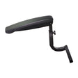 Right Armrest Assembly for the Shoprider Jetstream L and Jetstream M, featuring a sleek black design with a round handle, designed for desk lamp compatibility.