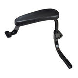 Right Armrest Assembly for the Shoprider Xtralite Jiffy, featuring a sleek black design with a sturdy silver handle, tailored for optimal comfort and durability on the bicycle.