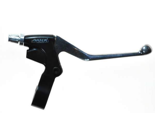 Right Brake Lever for eZIP 1000, IZIP I-1000, Schwinn ST1000 electric scooters; close-up of a black and silver handlebar with visible lever and metalware.