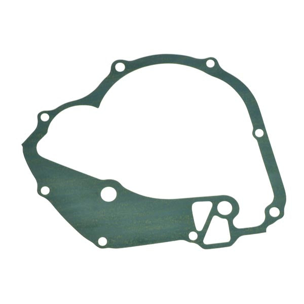 Right Crankcase Cover Gasket for Honda Elite 250 (1985-1988 Models) and Helix CN250 (All Models) (OEM), showing the intricately shaped gasket designed to fit the engine casing precisely.