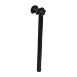 Right Footrest Hanger for Invacare Pronto M51, M71, M94, TDX3, TDX4, & TDX5 featuring a black metal rod with a round handle and cylindrical cap.