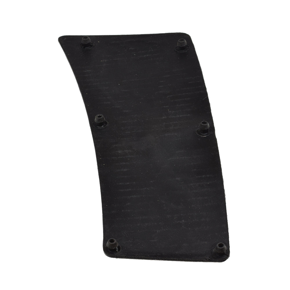 Rubber Mat for the 4-Wheel Pride Celebrity X (SC4401) and Celebrity XL (SC4450DX) mobility scooters, featuring a black rectangular design with screws and multiple holes for secure fitting.