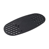 Foot Plate for the Shoprider Scootie Jr. (TE-787M) Mobility Scooter – a black, oval-shaped object with multiple holes, designed as a replacement part for the scooter's left or right footrest.