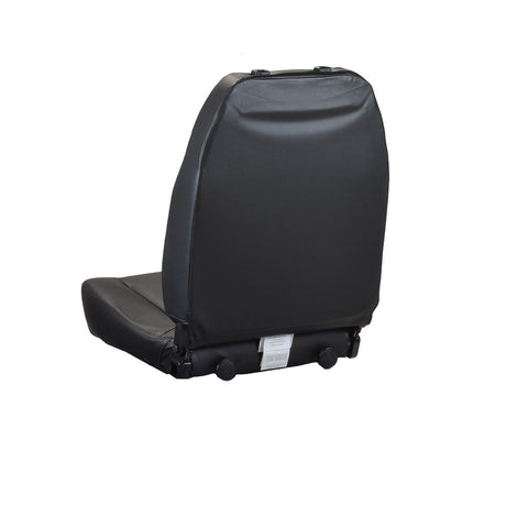 Seat for the Shoprider Streamer Sport 888WAB & Jimmie (UL8WPB/UL8WPBS) featuring black vinyl upholstery, soft shell, and sleek design. Excludes post, mounting bracket, seatbelt, headrest, and armrests.