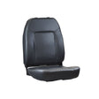 Seat for the Shoprider Streamer Sport 888WAB & Jimmie (UL8WPB/UL8WPBS) featuring black vinyl upholstery without headrest or armrests, designed for comfort and easy cleaning.