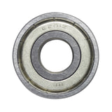 6201ZZ (6201Z) Shielded Go-Kart Bearings (Set of 2), close-up view displaying the circular metal structure and shielded design, ideal for wheels, transmissions, and GY6/QMB139 engine components.