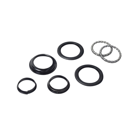 Headset Bearing Kit for GOTRAX GXL V2 & XR Ultra Electric Scooters, featuring a group of black metal rings essential for smooth steering and turning, displayed on a white background.