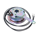 Brake Assembly for Pride Maxima (SC900/SC940) and Pride Victory XL (SC2700) featuring a metal object with wires and a circular component, compatible with specific Pride Mobility scooters made after 2010.