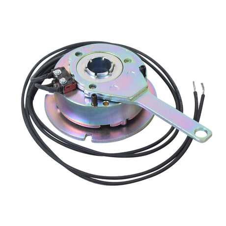 Brake Assembly for Pride Maxima (SC900/SC940) and Pride Victory XL (SC2700) featuring a metal object with wires and a circular component, compatible with specific Pride Mobility scooters made after 2010.