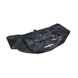 Clear Tiller Cover for Mobility Scooters: A black bag with a transparent cover, designed to protect weather-sensitive controls while allowing visibility. Ideal for use during transport, storage, or riding.