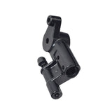 Tiller Assembly with Left & Right Infinite Adjustment for Pride Pursuit (SC713) & Pursuit XL (SC714), featuring a black metal structure with screws, holes, an actuator, adjustment knuckle, and fastening hardware.