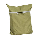 Weatherproof Cover for Golf Carts, showcasing a green bag with a zipper, perfect for storing the cover when not in use.