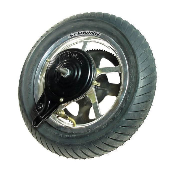 schwinn bicycle rear wheel assembly Schwinn & IZIP 12-1/2" x 3.0" (12.5x3.0) Complete Rear Wheel Assembly – Monster Scooter Parts