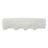 Handlebar Grips for the Schwinn Sting-Ray Bicycle (Set of 2) featuring a white surface with ergonomic finger grooves and black circular designs, resembling retro-style grips from classic wheelie bikes.