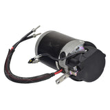 Motor and Brake Assembly for the Pride Victory 9 (SC609/SC609PS/SC709) mobility scooter, featuring a black and silver electric motor with visible scratches and minor cuts on the connector shielding.