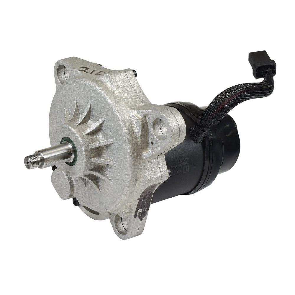 Right Motor and Brake Assembly for Jazzy Select Elite & Pride TSS 300 (Blemished), featuring a silver and black electric motor with a black cable and square connector, ideal for DIY repair.