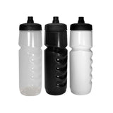 Seacoast PowerFlow Water Bottle, a sleek 26 oz. plastic container with a patented one-way valve and leak-proof push-pull lid, shown in a close-up image. Perfect for convenient, hygienic hydration.