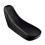 Black Vinyl Seat for TaoTao 110cc and 125cc ATVs, featuring a dimpled, non-slip texture on the top surface, designed for durability and compatibility with various ATV models.