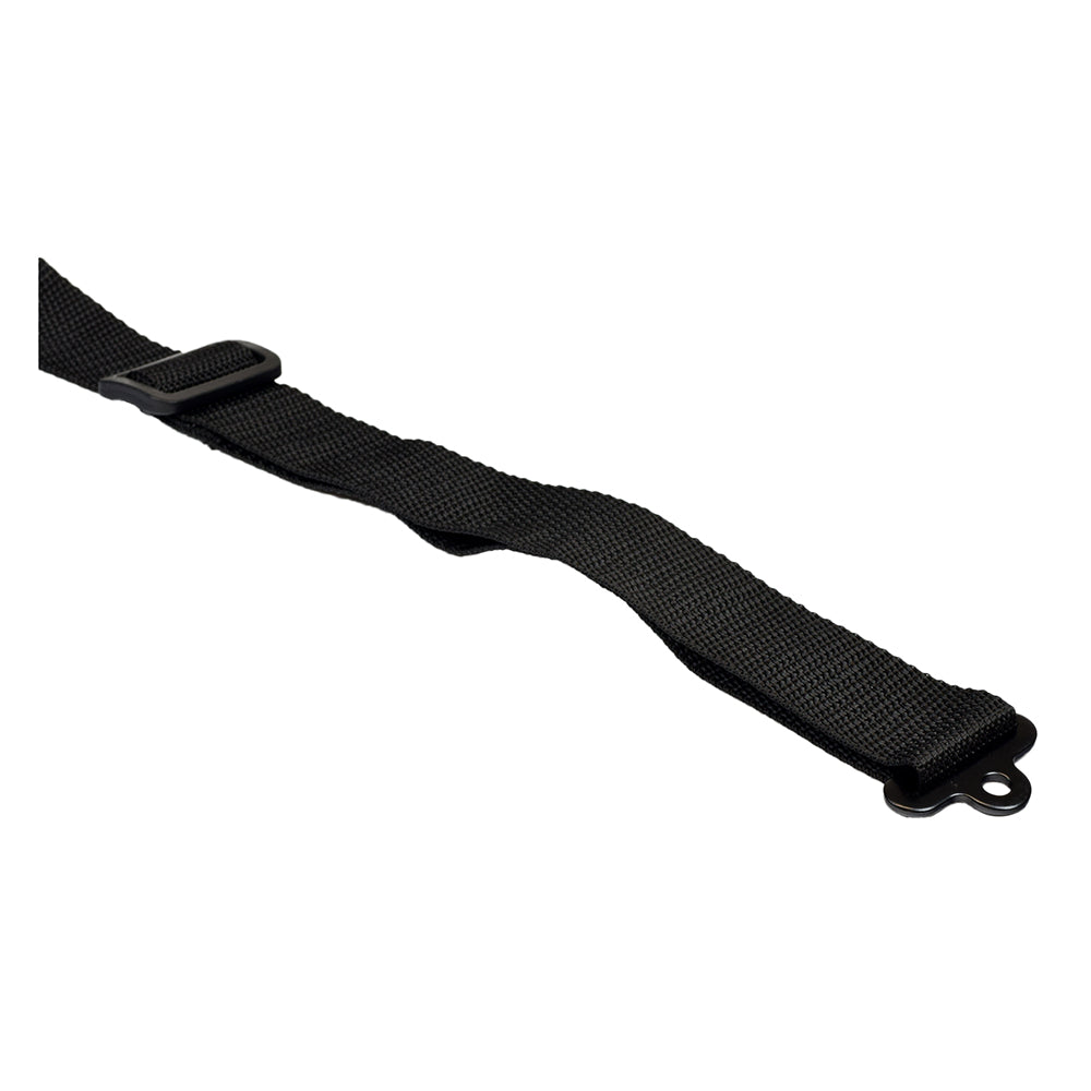 Seat Belt for the Razor Crazy Cart, Ground Force, & Ground Force Drifter Go Karts: a black strap with a buckle and metal clasp, including mounting hardware for installation.