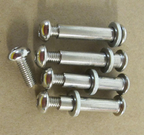 Seat Bolts (Set of 4) for the Razor Ground Force (Versions 1-14) and Ground Force Drifter (Versions 1-4) Go Karts, showing a group of silver screws and a bolt.