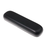 Short (Desk Length) Black Arm Cushion for Jet Power Chairs, featuring a smooth, black vinyl surface with rounded ends, designed to replace the original short armrest of Jet power chairs.