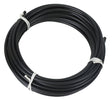 SIS Cable Housing: A black wire encased in white rubber, ideal for enhancing bike or scooter performance. Perfect accessory for various scooters and bicycles from Sunlite, available at Monster Scooter Parts.