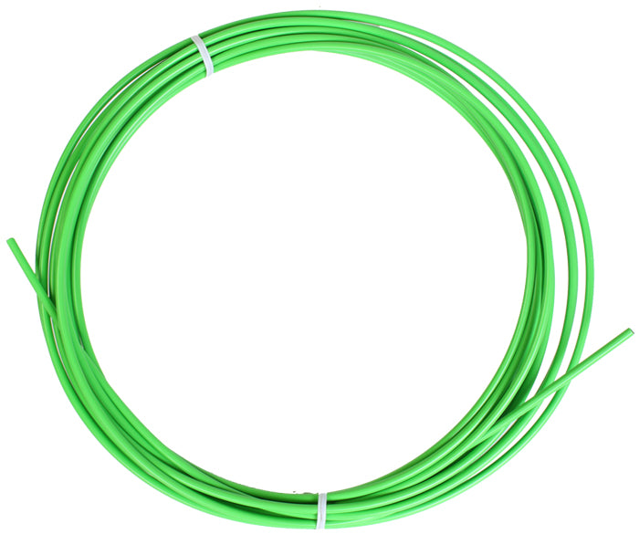 SIS Cable Housing: Green wire with white band, ideal for enhancing the performance and durability of bikes or scooters.